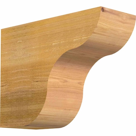 Ekena Millwork Carmel Rough Sawn Rafter Tail, Western Red Cedar, 6"W x 12"H x 16"L RFT06X12X16CAR00RWR